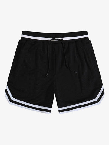 Retro-Basketballshorts aus Mesh mit Kordelzug