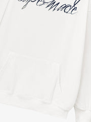 Metallic Script Letter Cross Graphic Hoodie 
