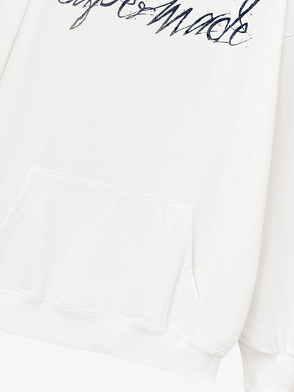 THE SUPERMADE  Vintage-Style Graphic T-Shirt with Inspirational Text and Cross Design 