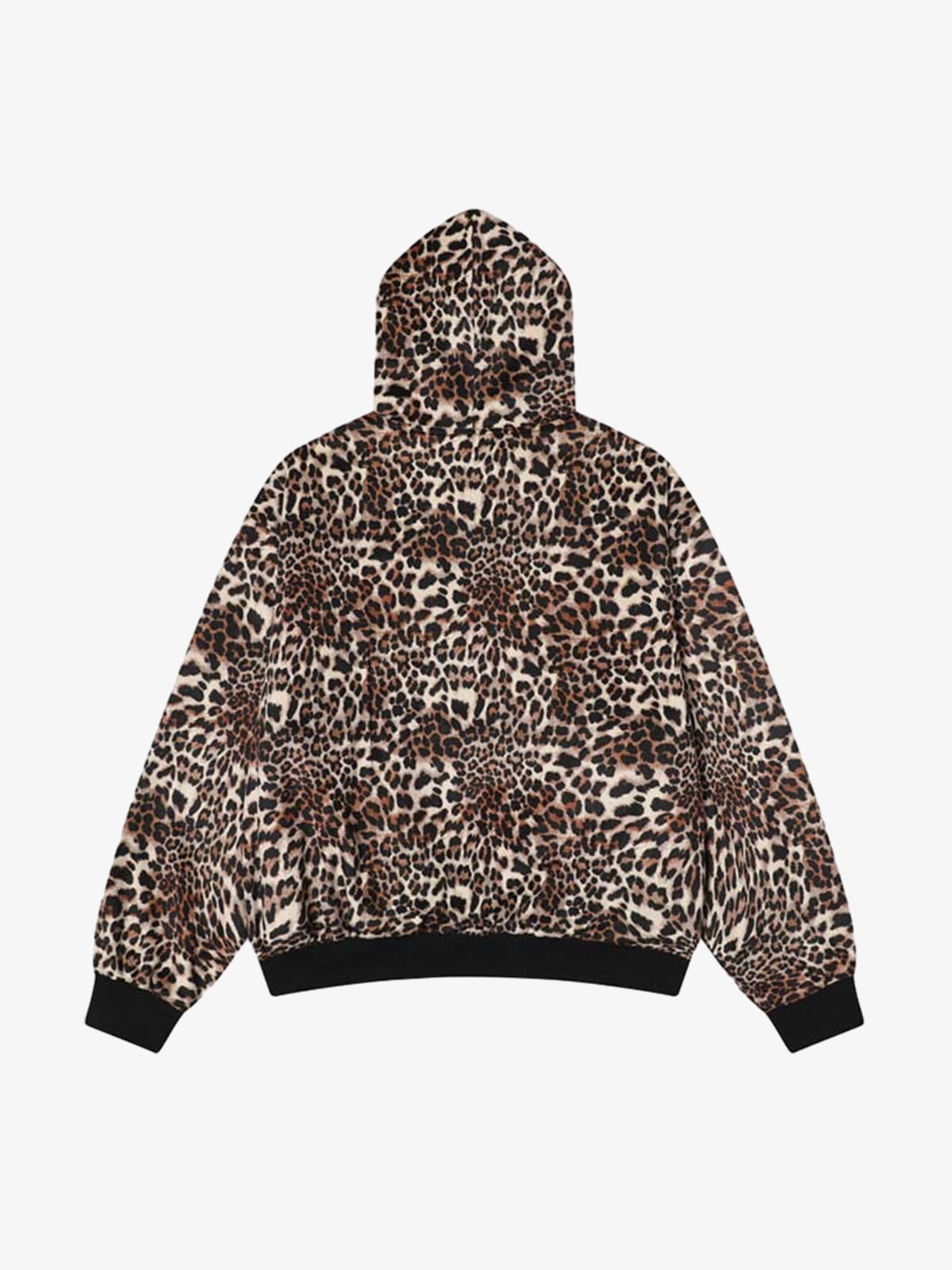 Leopard Reversible Fleece Zip-Up Hoodie 