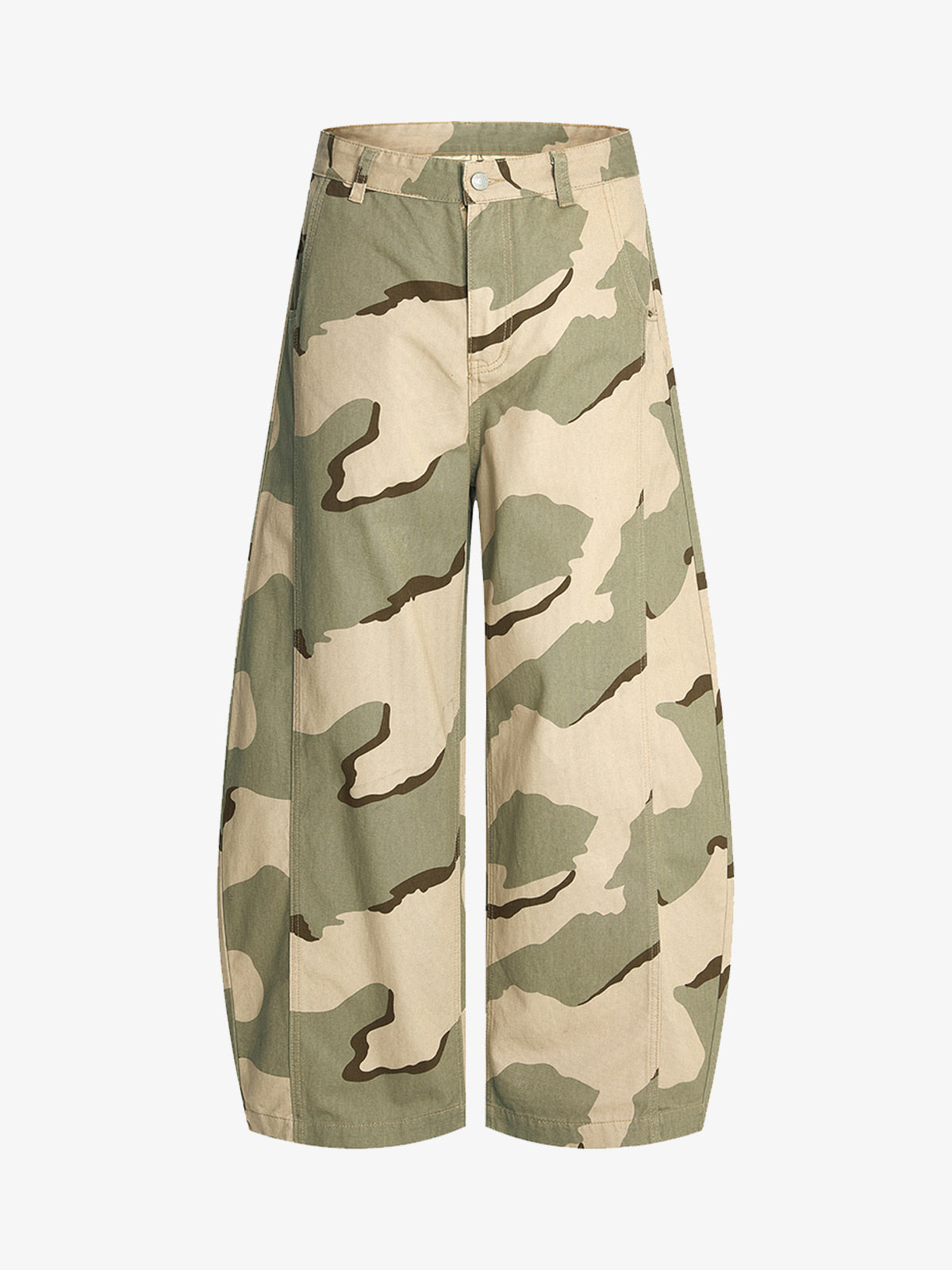 Camouflage Wide-Leg Trousers for Casual and Outdoor Adventures 