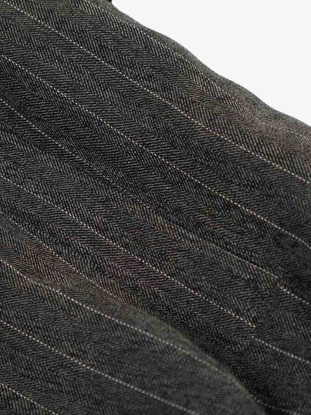 Pinstripe Vertical Embroidery Track Jacket