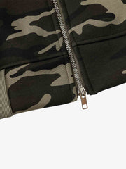 Camo Stripe Patchwork Embroidered Set