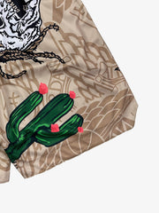 Skull Graphic Athletic Shorts 