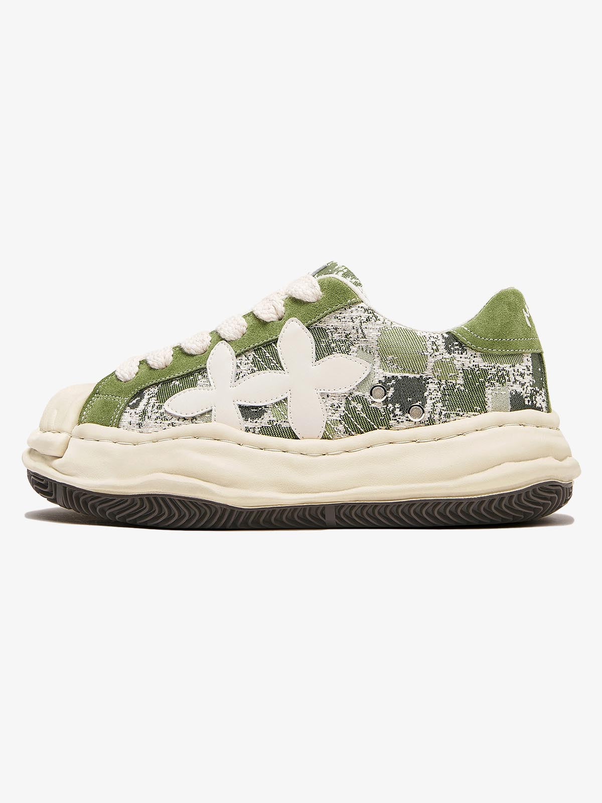 Deconstructed Melting Clover Sneakers
