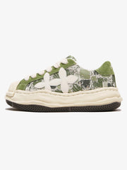 Deconstructed Melting Clover Sneakers