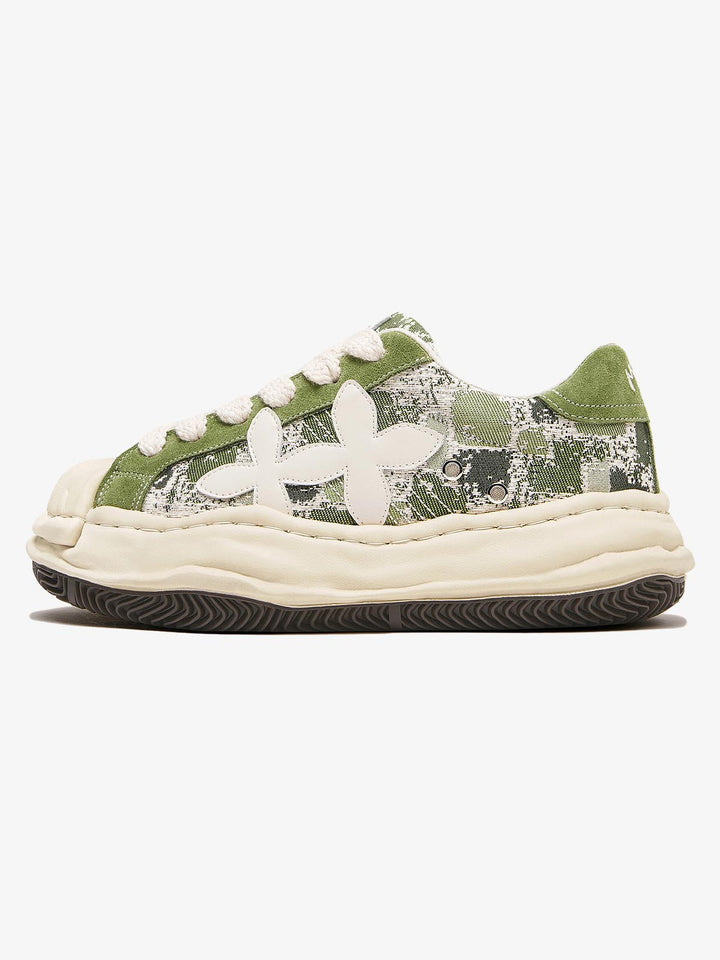 Deconstructed Melting Clover Sneakers; Green / 35, Green / 36, Green / 37, Green / 38, Green / 39, Green / 40, Green / 41, Green / 42, Green / 43, Green / 44