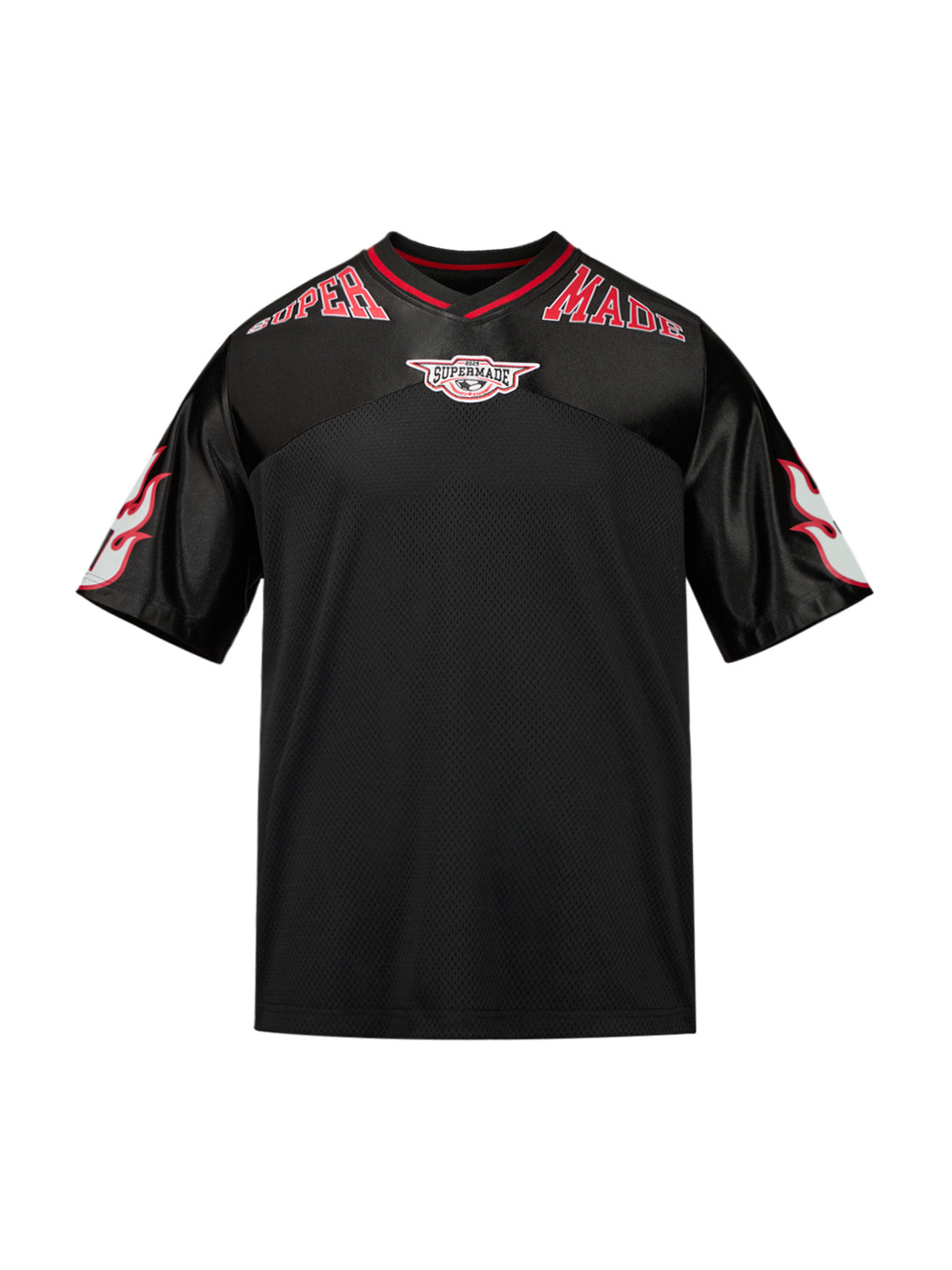 Original Flame Print Football Jersey T-Shirt