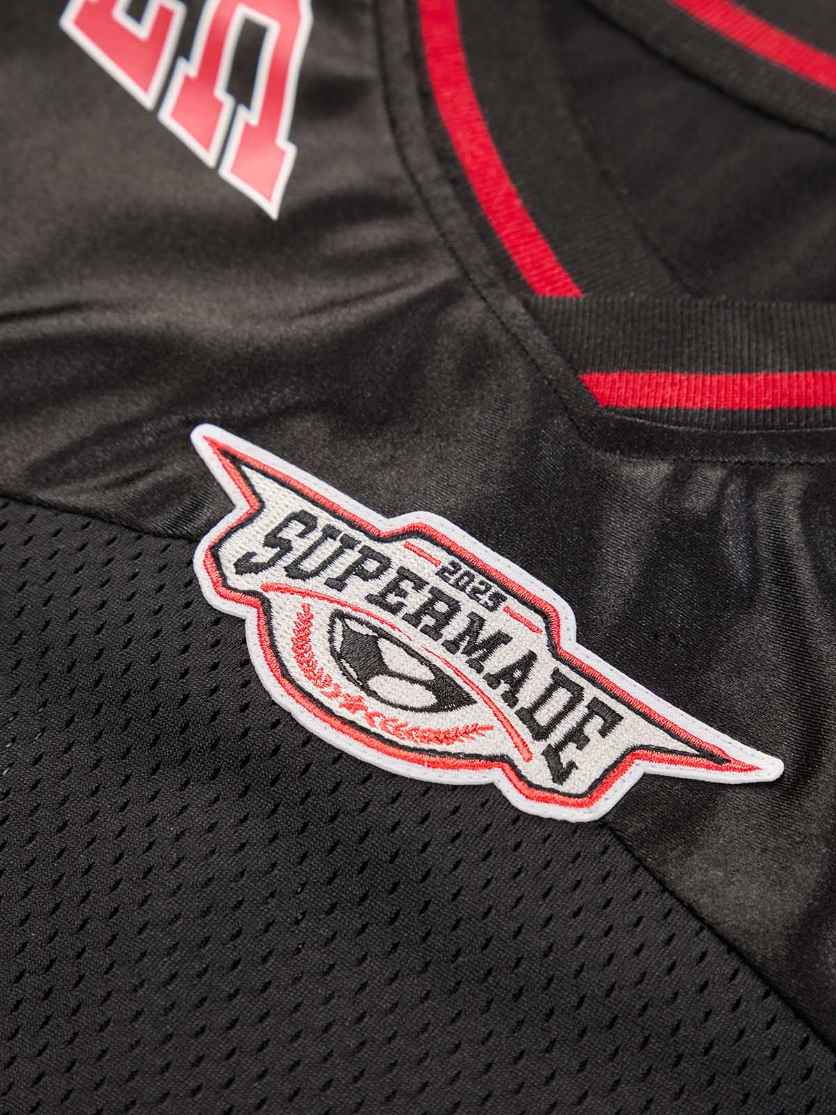 Original Flame Print Football Jersey T-Shirt