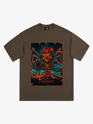 Bloody Dark Skull Spider T-shirt 