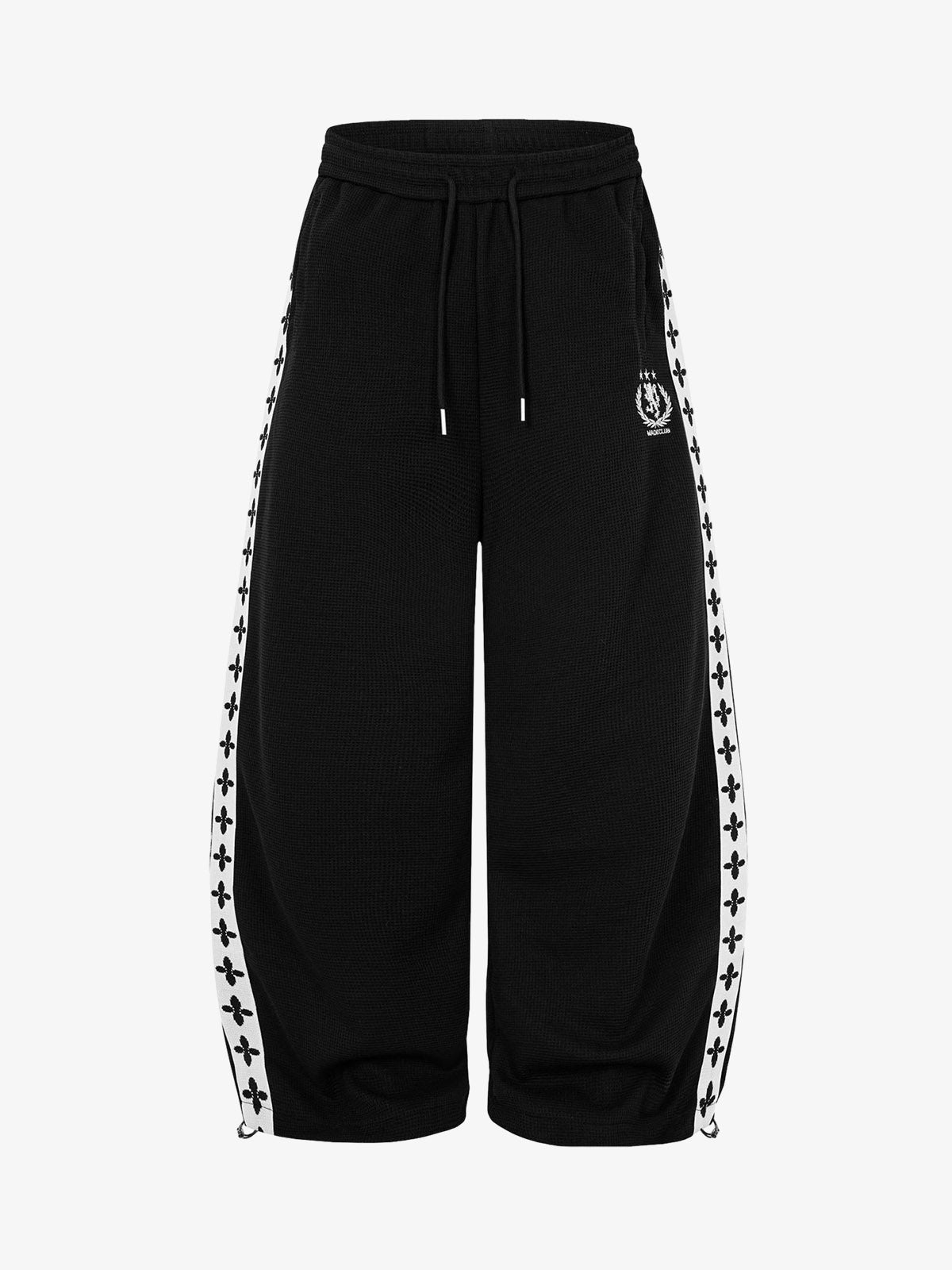 Crest Stripe Curved-Leg Sweatpants