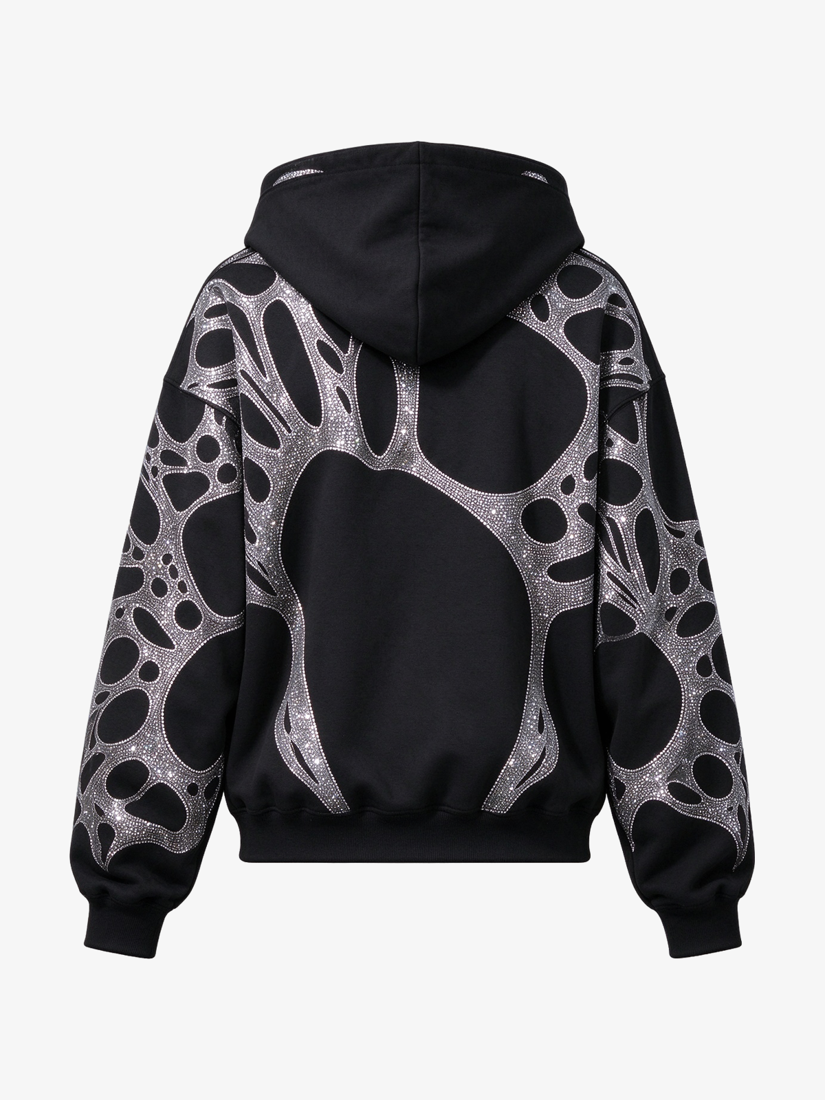 Spiderweb Graphic Full-Zip Hoodie & Sweatpants Set