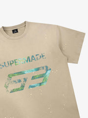 Vintage Washed Number 63 Graphic T-Shirt 