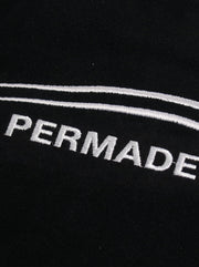 Cotton Blend Oversized Sport T-Shirt with Contrast Panels and Logo Print 