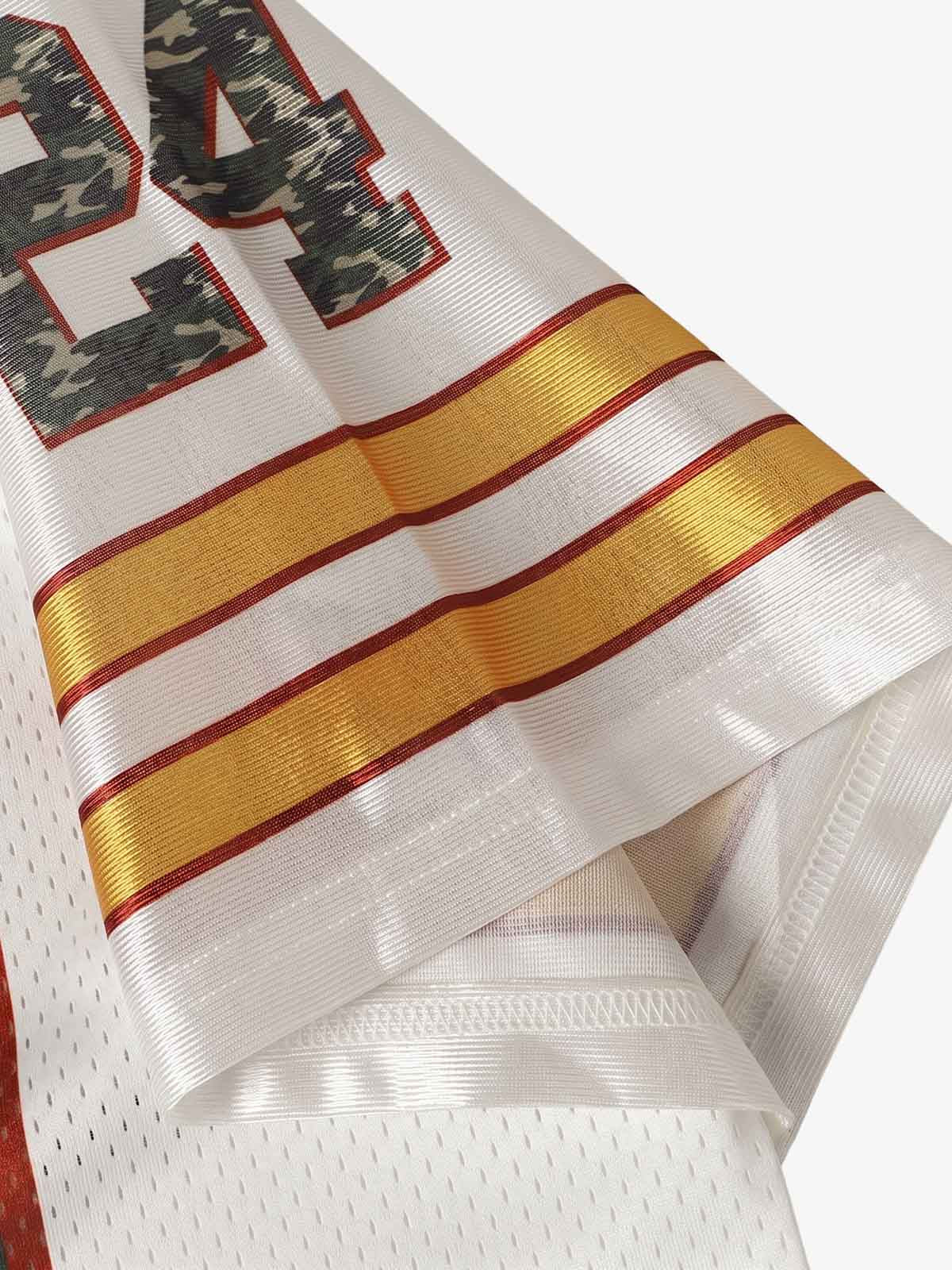 Camouflage-Digitaldruck-Mesh-V-Ausschnitt-Trikot