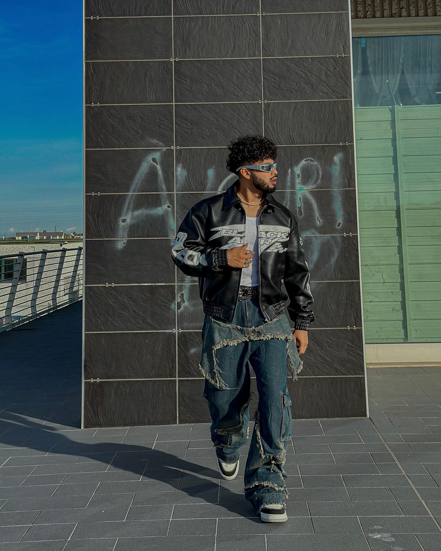 Thesupermade American Vintage Street PU Leather Jacket - 1821