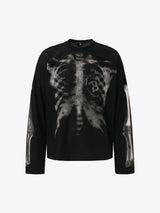 Thesupermade Skeleton Print Long-sleeved T-shirt 