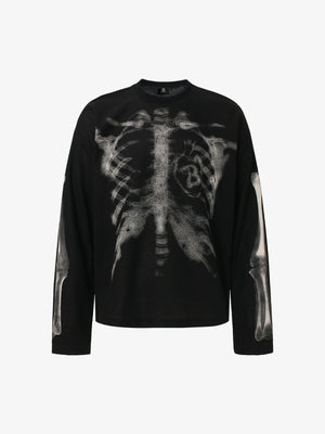 Thesupermade Skeleton Print Long-sleeved T-shirt 