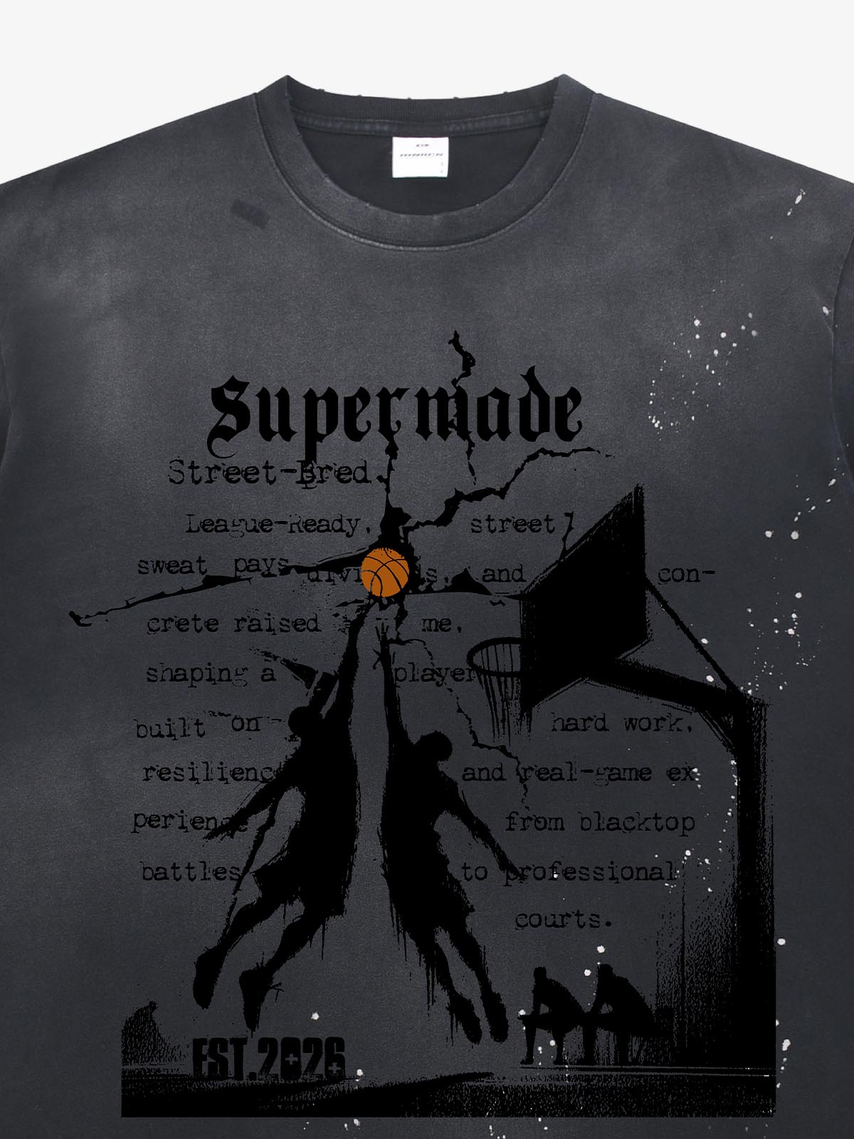 thesupermade Street Basketball  training pattern T-Shirt 