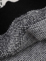 Straßenporträt-Jacquard-Strickpullover
