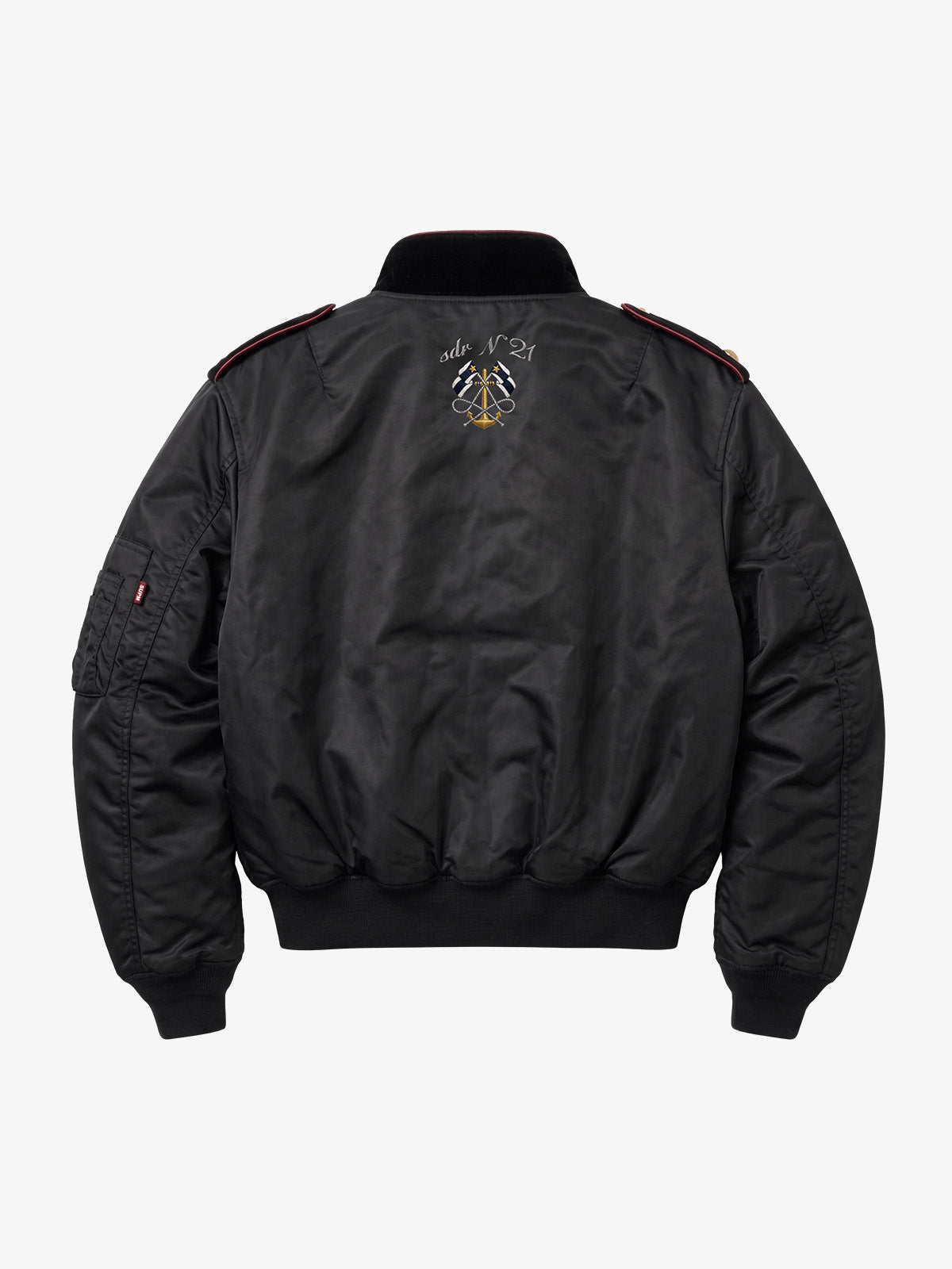 Napoleonic Button Padded MA-1 Bomber Jacket