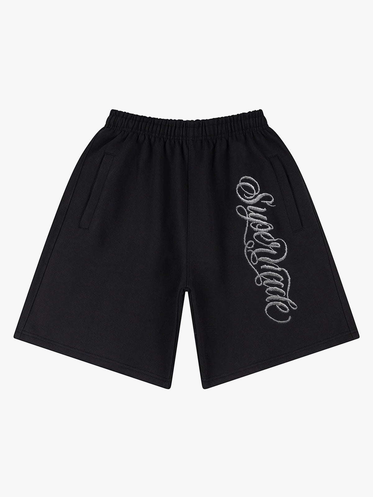 Zip Pocket Embroidered Shorts