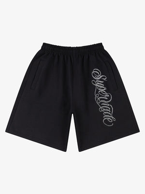 Zip Pocket Embroidered Shorts