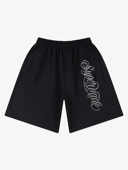Zip Pocket Embroidered Shorts