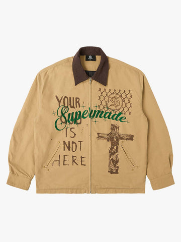 Supermade Retro Slogan Embroidered Canvas Set 