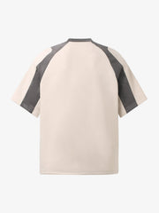 Suede-Touch Embroidered Sport Color-Block T-Shirt 