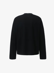 Dark Cross Print Waffle Long-Sleeve T-Shirt