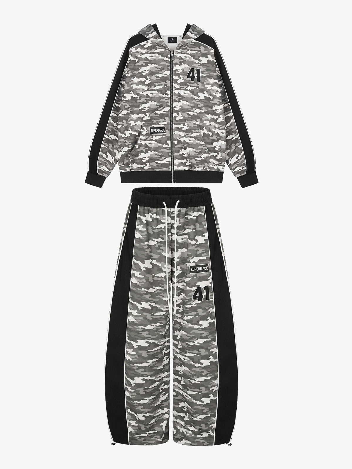 Camo Print Patchwork Set