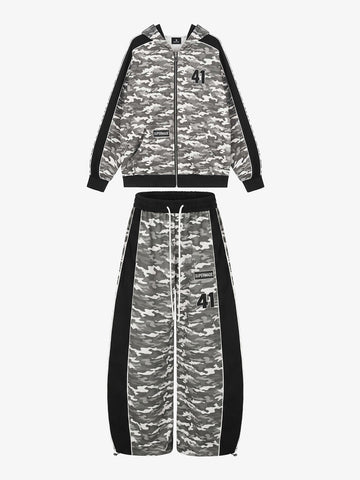 Camo Print Patchwork Set