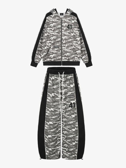 Camo Print Patchwork Set