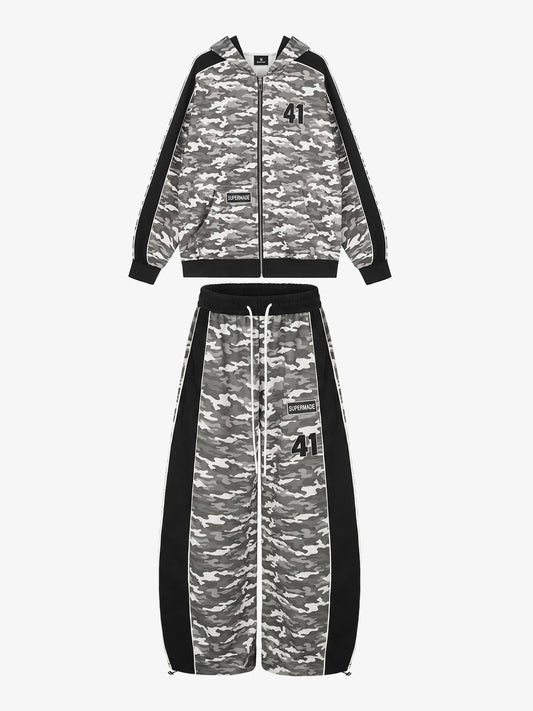 Camo Print Patchwork Set