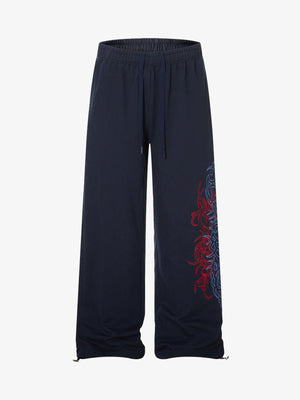 Stylish Wide-Leg Lounge Pants with Tribal Design for Comfort and Fashion 