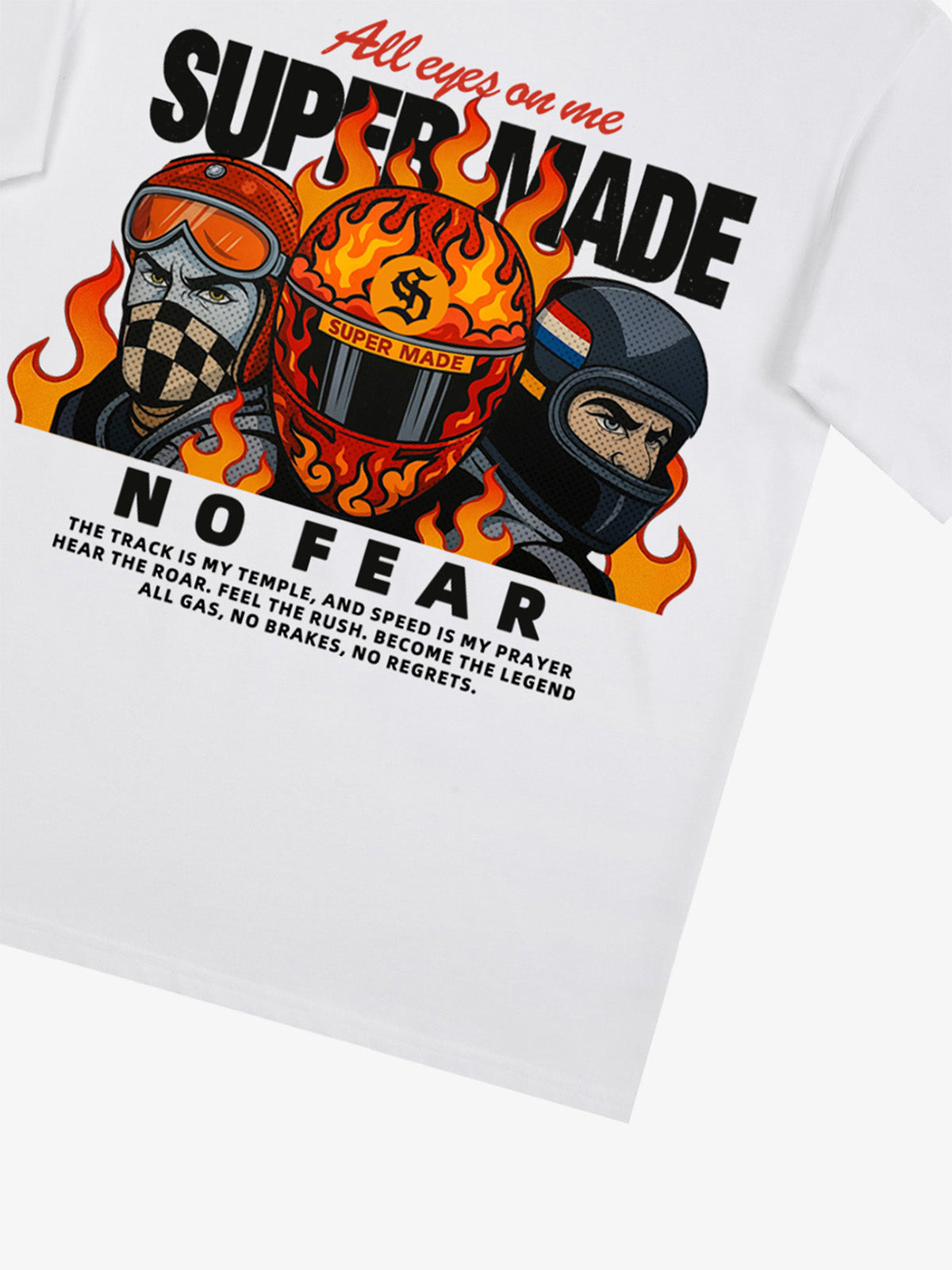 Motorcycle racing graphic T-shirt 