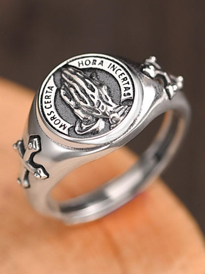 Praying Hands Signet Ring 