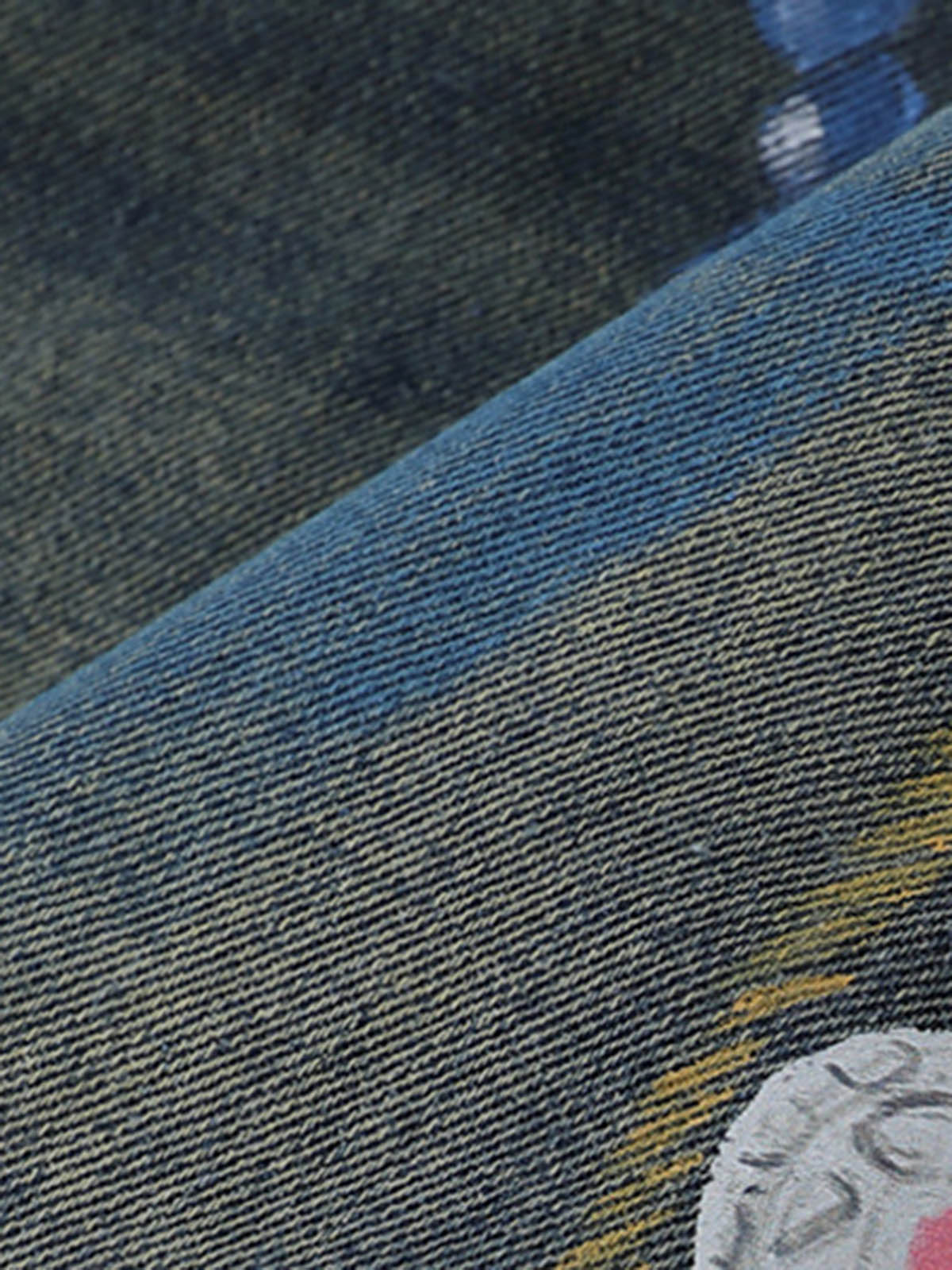 Street Painting Graffiti Denim Jorts 