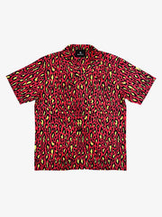 Classic Cheetah Print Camp Collar Boxy Shirt 