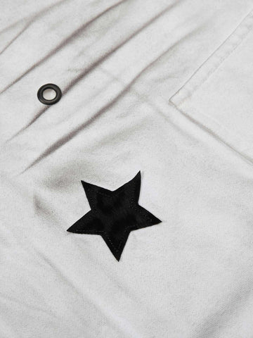 Vintage Star Detail Washed Cargo Jeans 