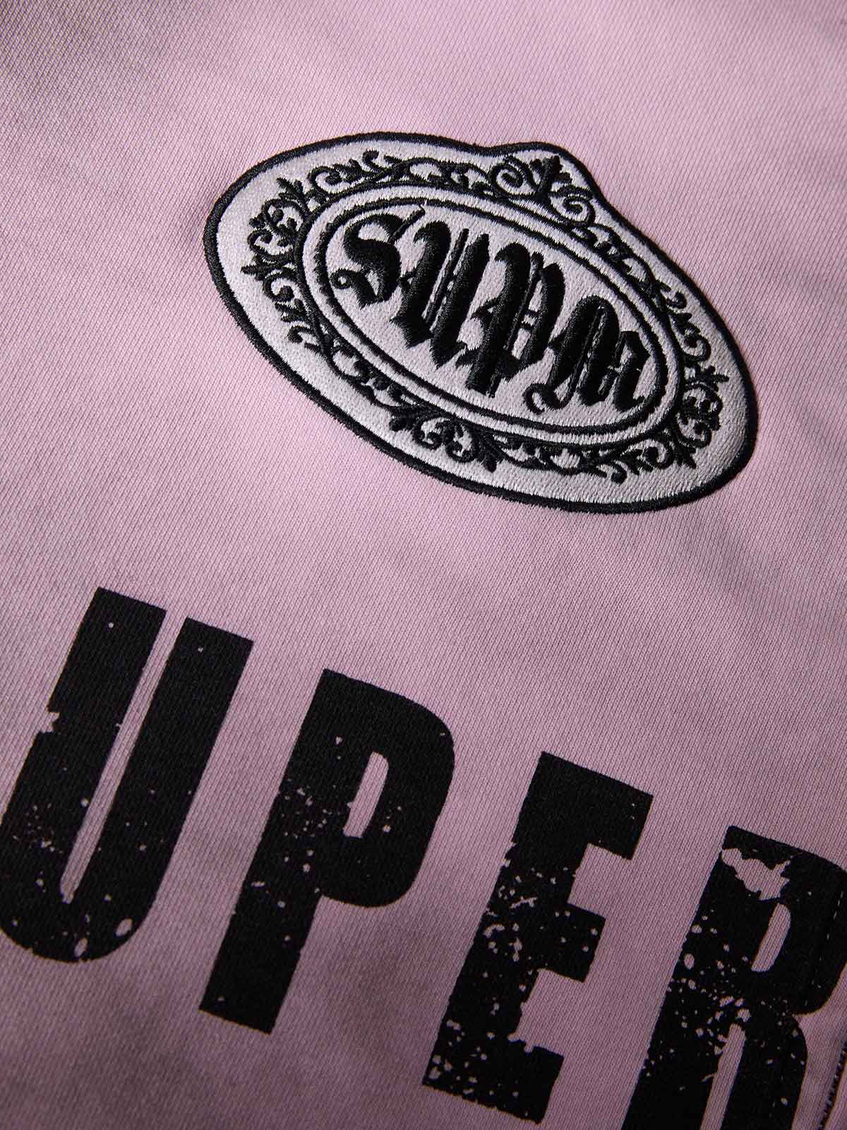 Supermade Vintage Distressed NO.3 Stand Collar Tracksuit 