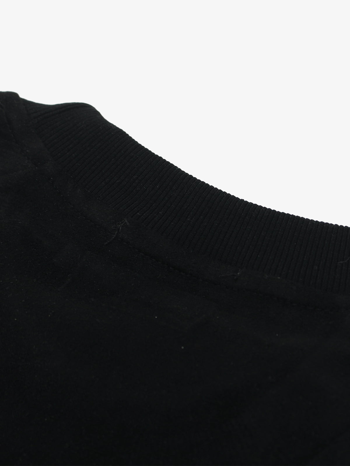 Suede Panel Embroidered Logo Short Sleeve T-Shirt 