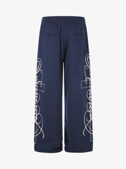Cross Floral Graphic Sweatpants