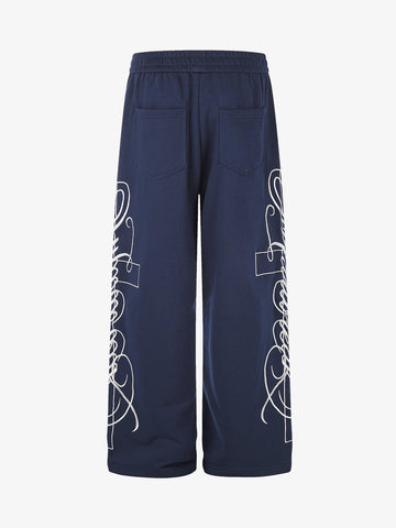 Cross Floral Graphic Sweatpants