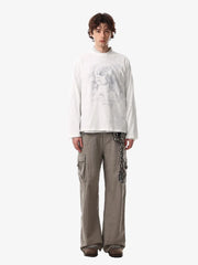 Vintage Portrait Graphic Long Sleeve T-Shirt 