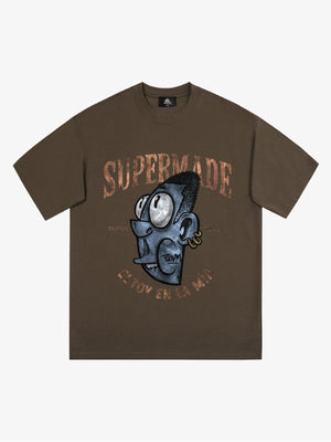 Graphic Print T-Shirt with Bold Artwork and Trendy Design 