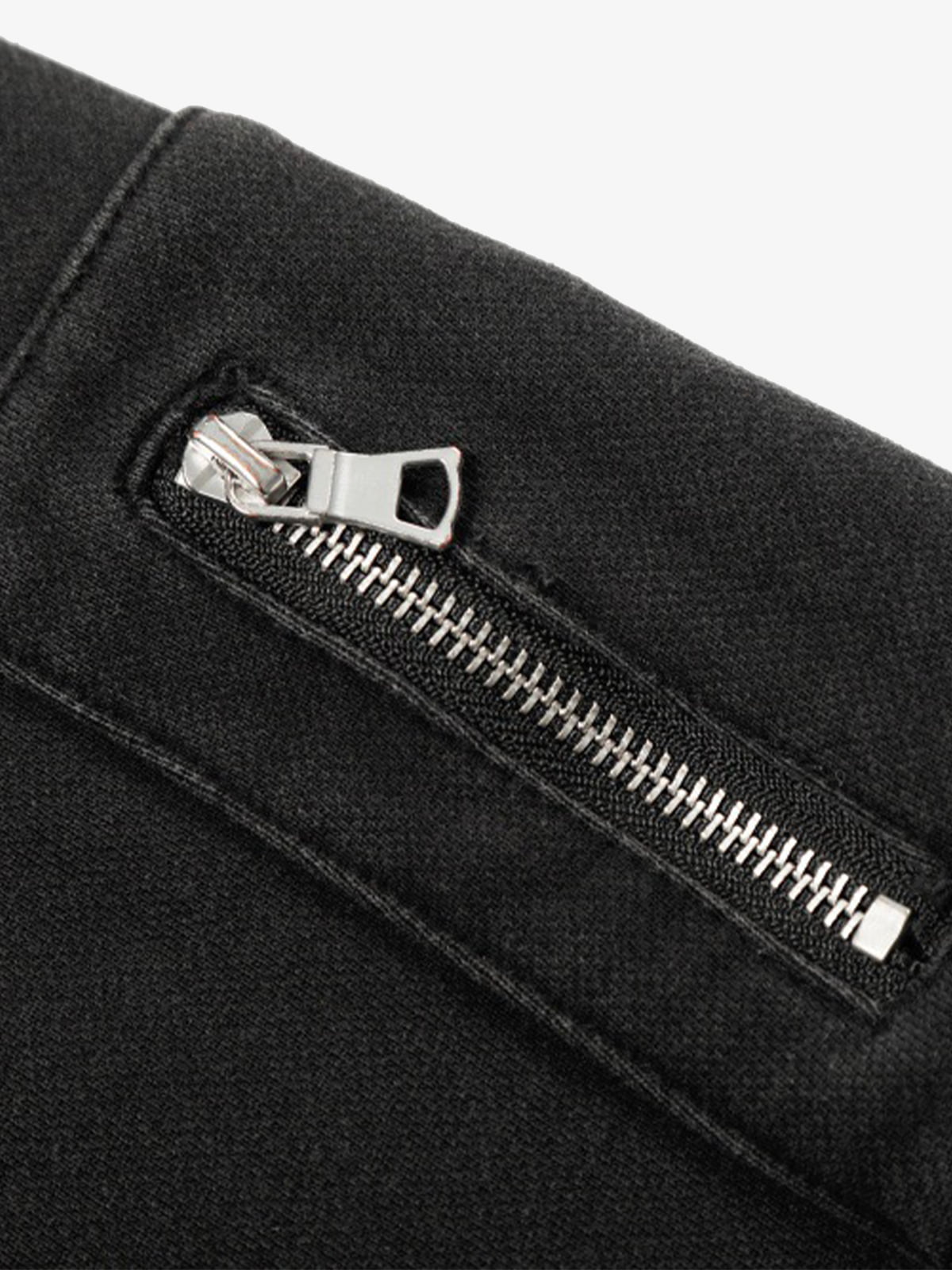 Spike Stud Detail Zip Up Hoodie 