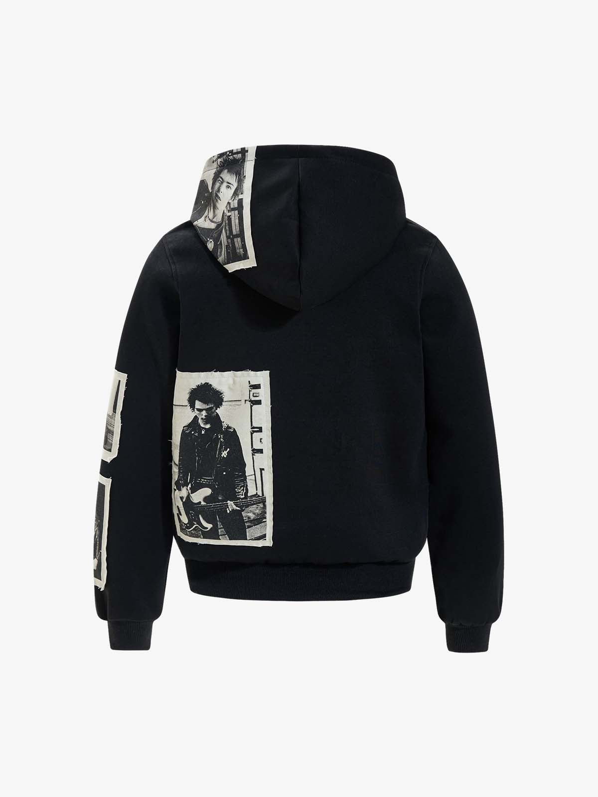 Stylish Graphic Hoodie with Unique Photo Print Design 