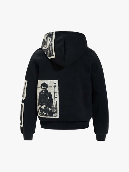 Stylish Graphic Hoodie with Unique Photo Print Design 